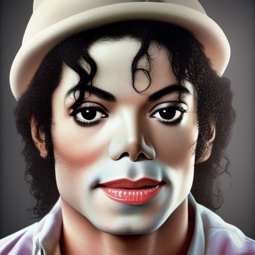 Striking Portrait of Michael Jackson with Bokeh Effect