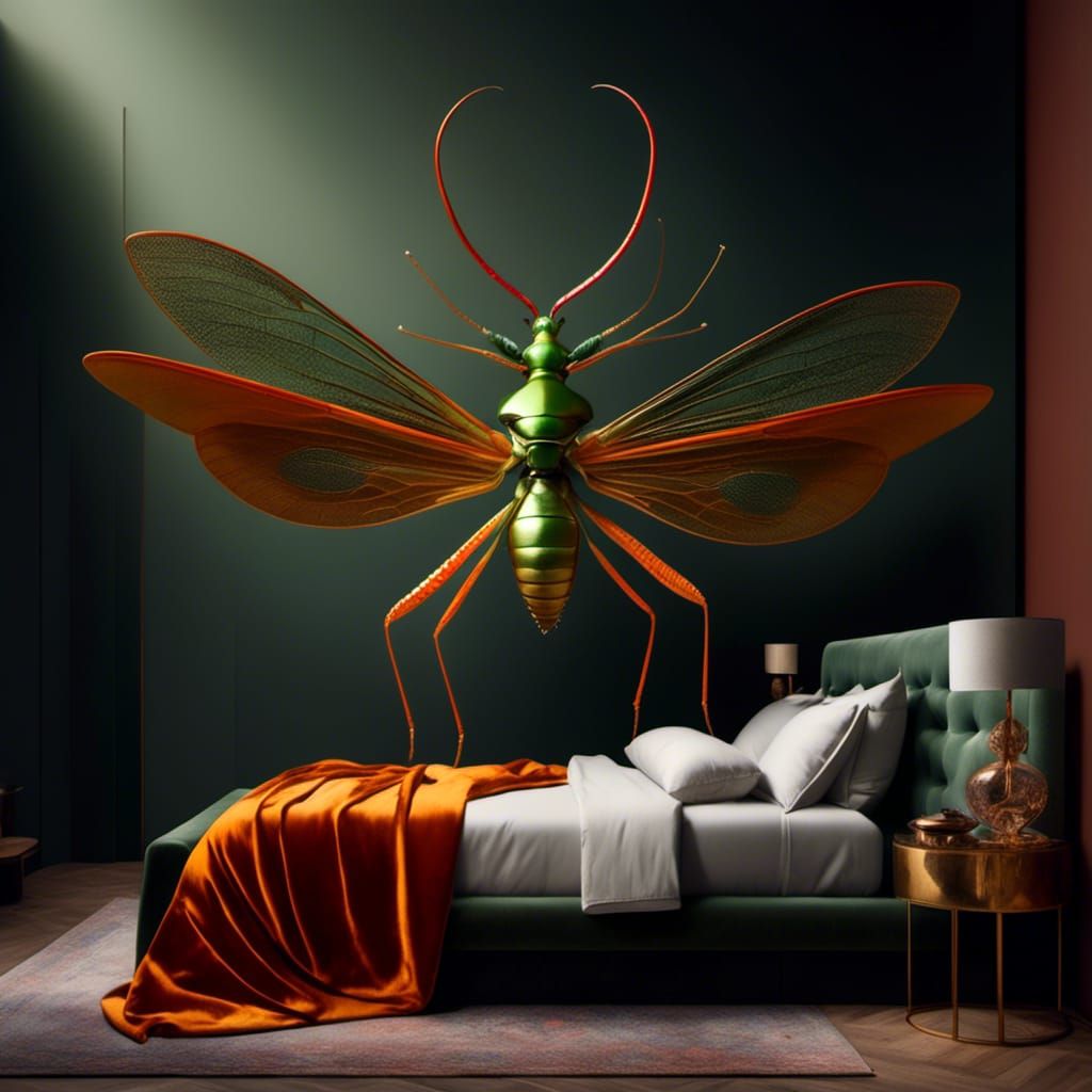 Praying Mantis Energy Transfer in Macabre Style