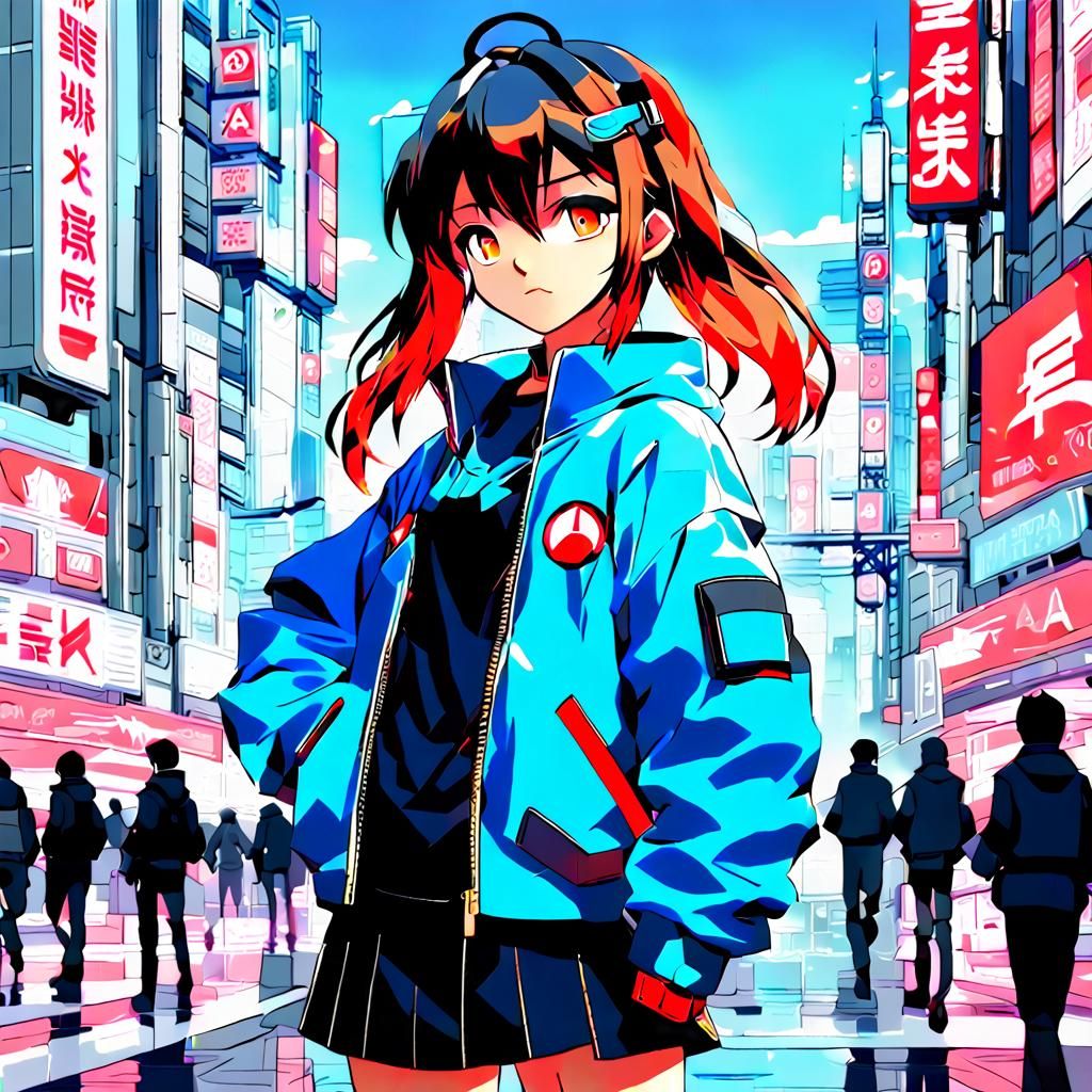 Neo Tokyo Pop: Sci-Fi Anime Cityscape