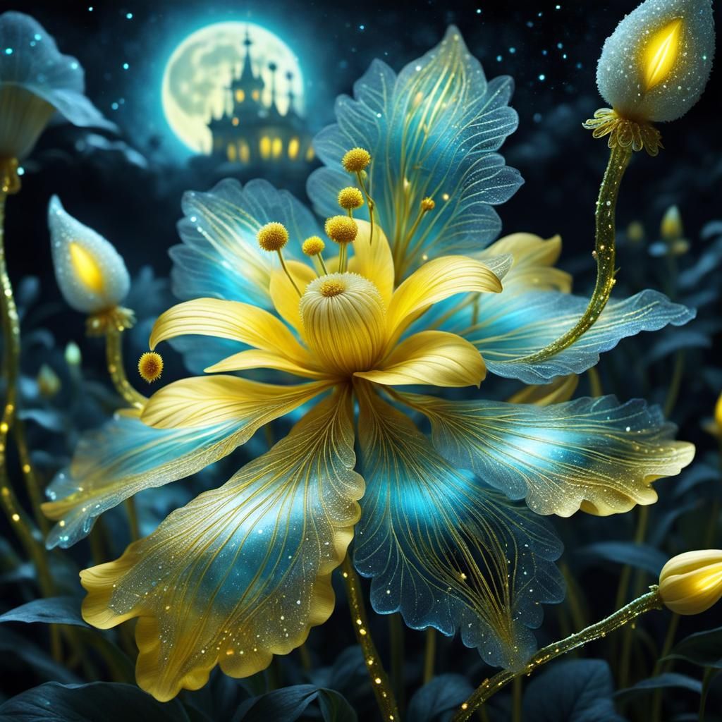 Night Blooming Sun Drop Flower (Series)