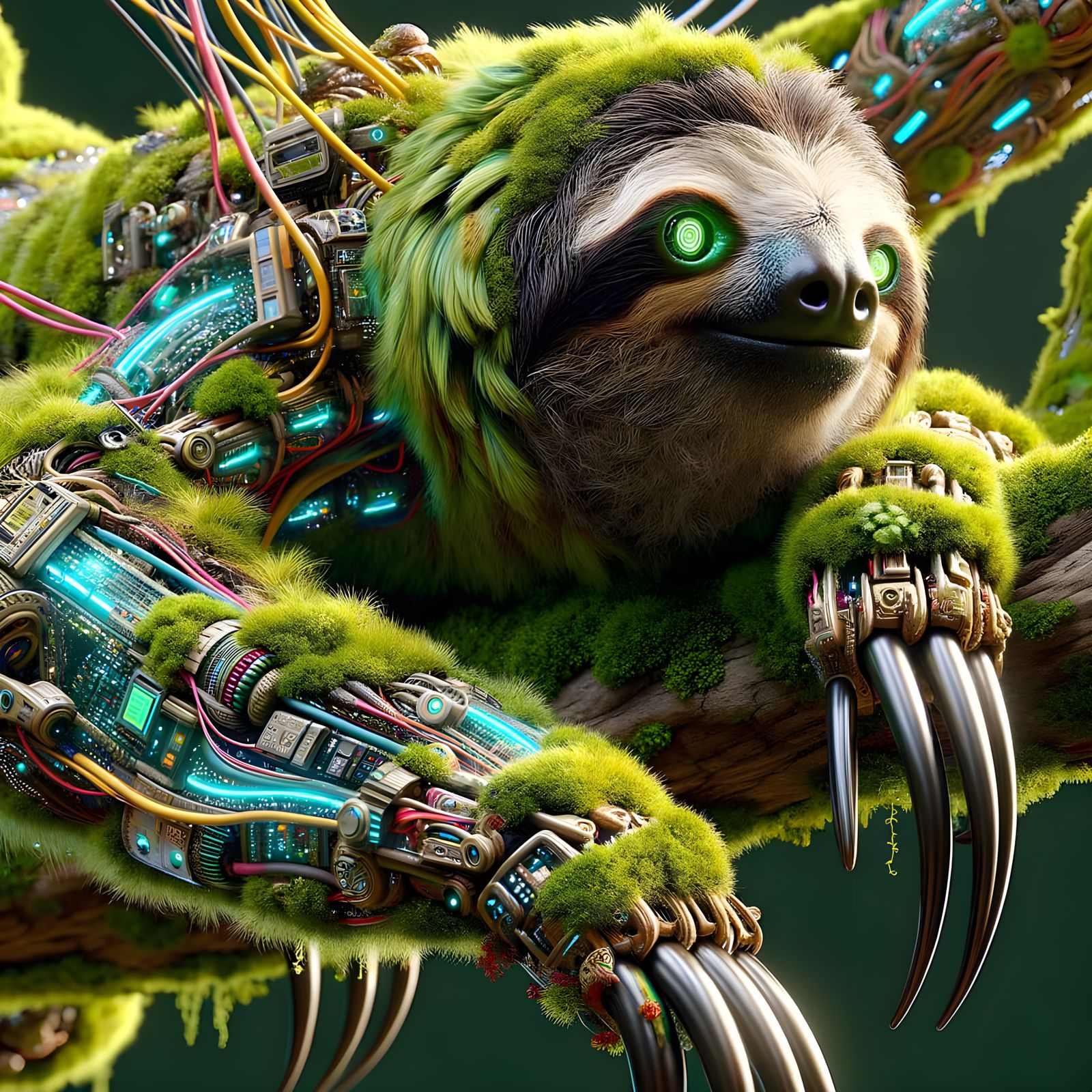 Cybernetic Sloth with Quantum Heart