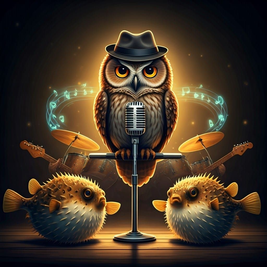 Owl Singer and Pufferfish Band: Psychedelic Concert