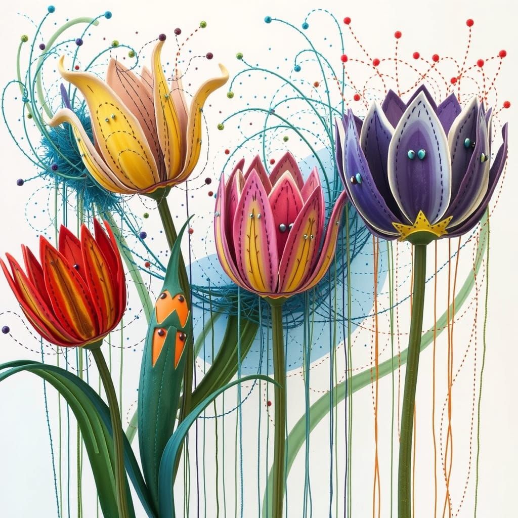 Felt Piece Construction: A Colorful Textile Art