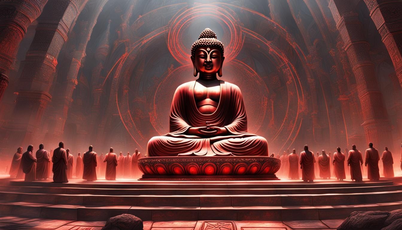 Buddha's Red Circle: A Meeting of Fates