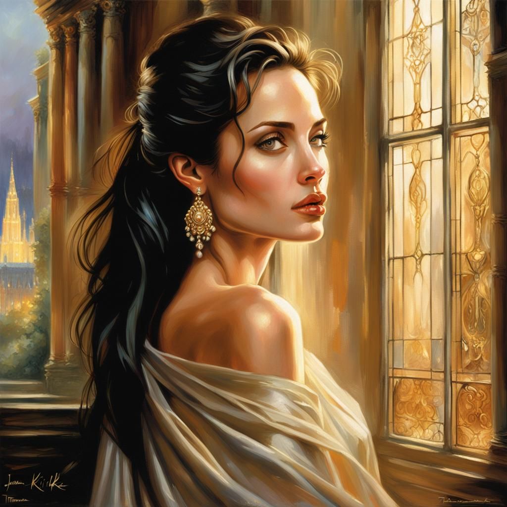 Serene Portrait in Cathedral Light