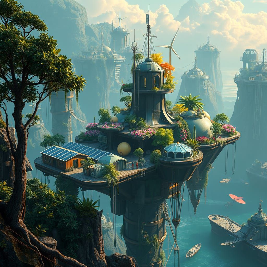 Eco-Floating Metropolis in Harmony with Nature