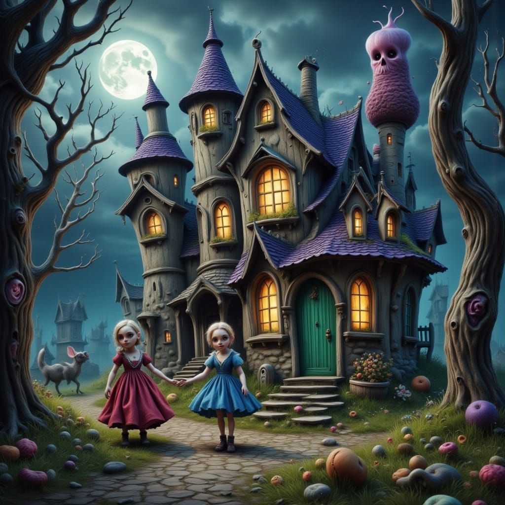 Tim Burton Halloween Style: Hansel & Gretel Approach Candy H...