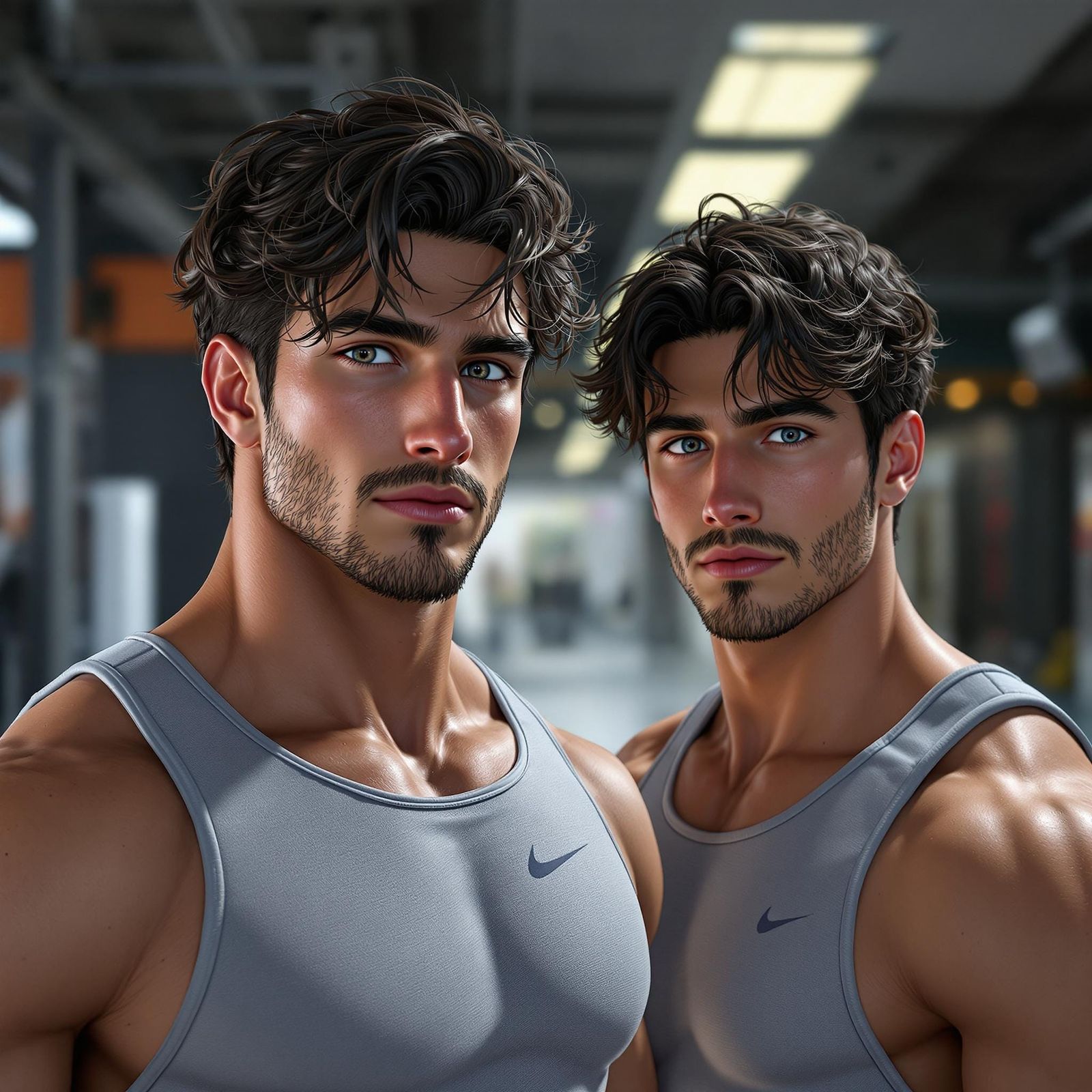 Brotherly Fitness in Anime Style