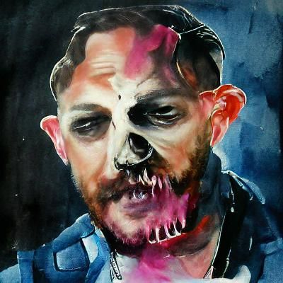 Terrifying Zombie Skull Resembling Tom Hardy
