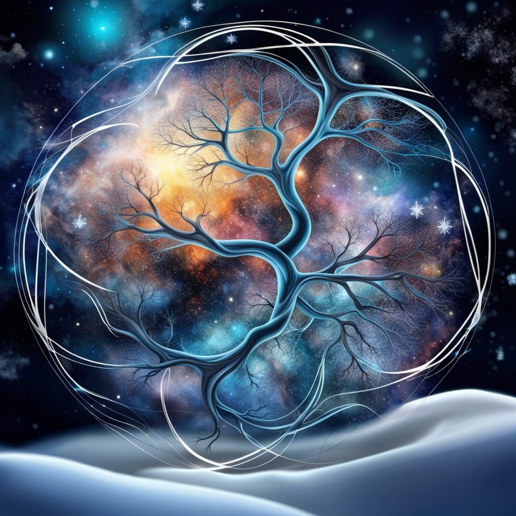 Universe Tattooed on Molecular Bioparticle