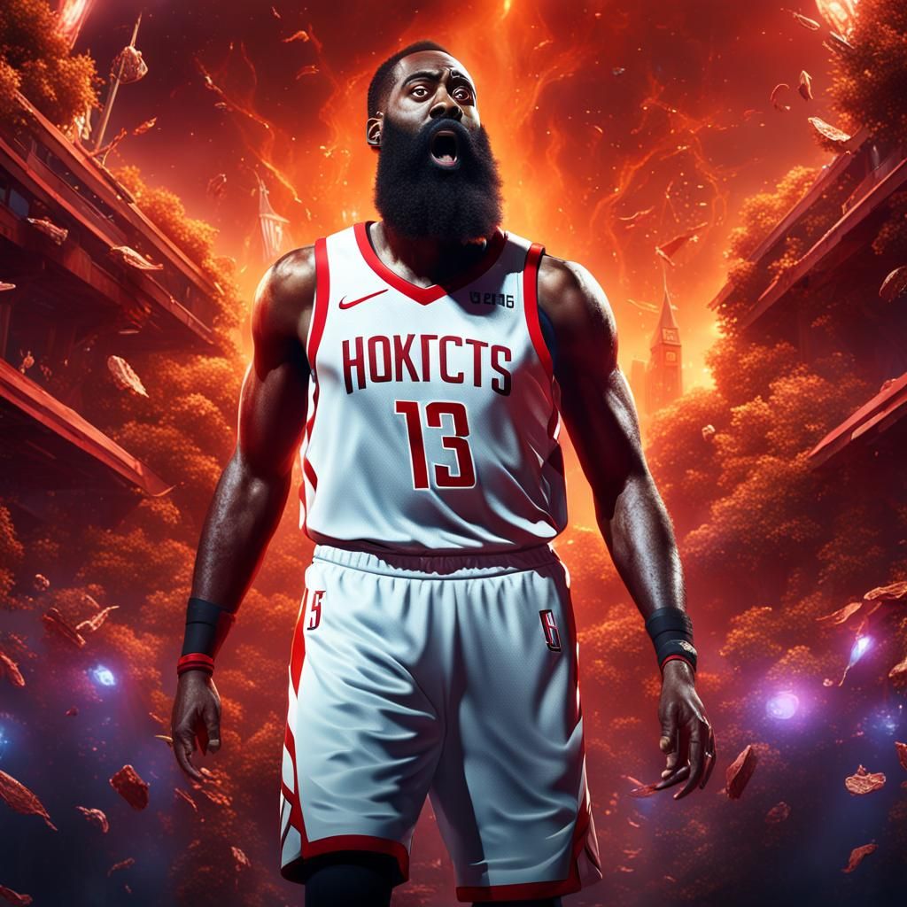 James Harden Playoff Pressure: A Digital Art Piece