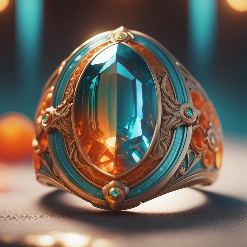 Intricate Ring Concept Art in Unreal Engine 5