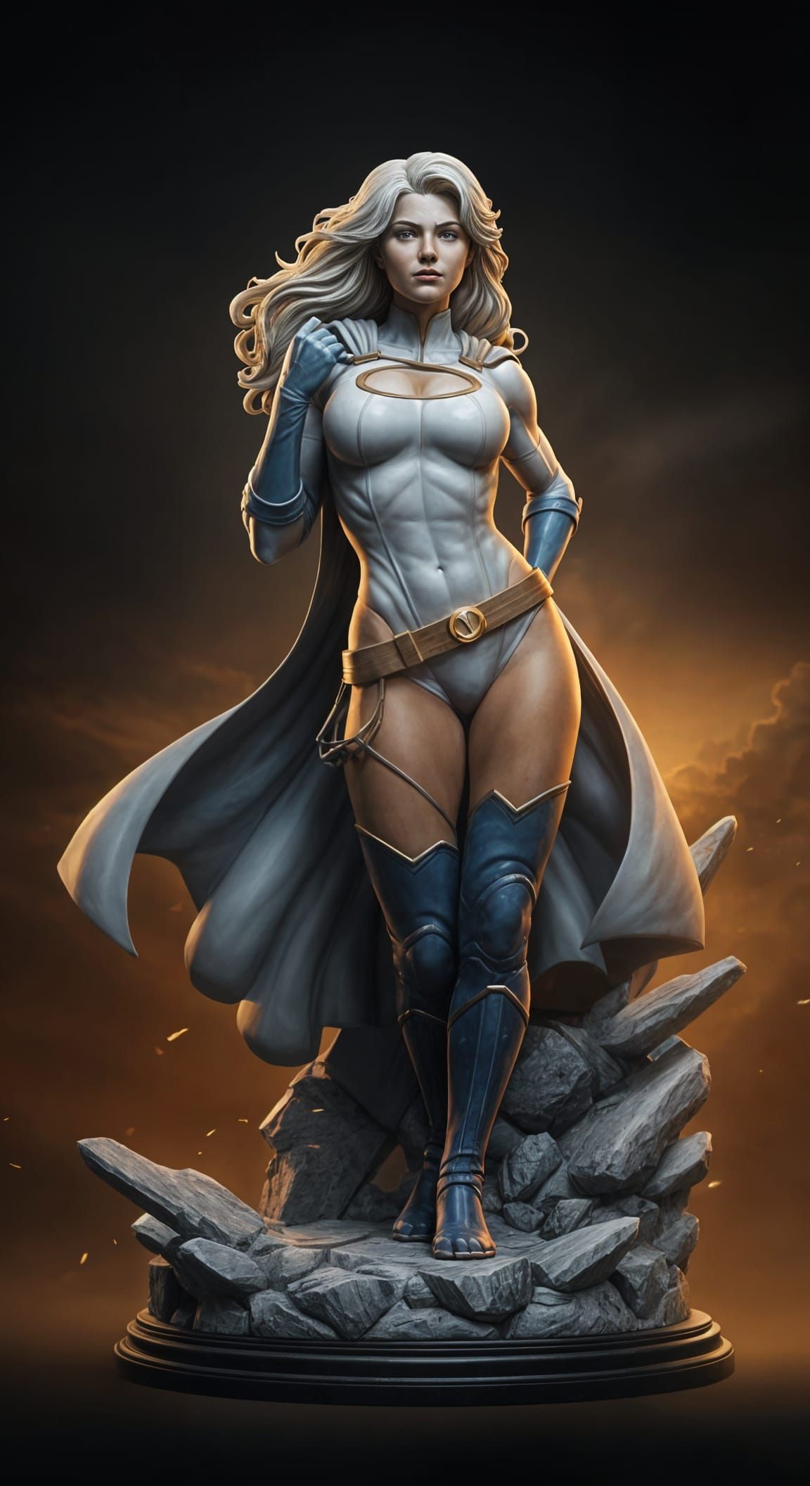 Powerful Marble Goddess