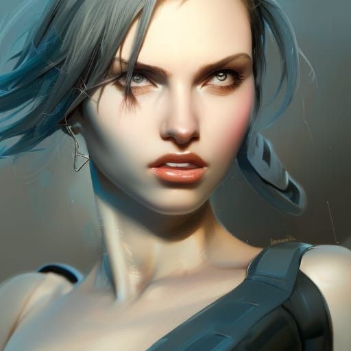 Hyperdetailed Close-up with Piercings, Warm Palette