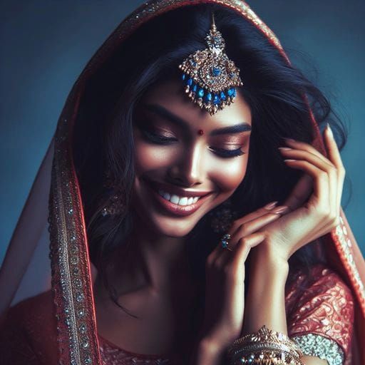 Beautiful Indian Goddess in Post-Apocalyptic Future