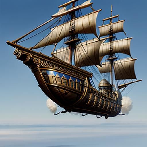 a steampunk flying ship powered by it Cavorite