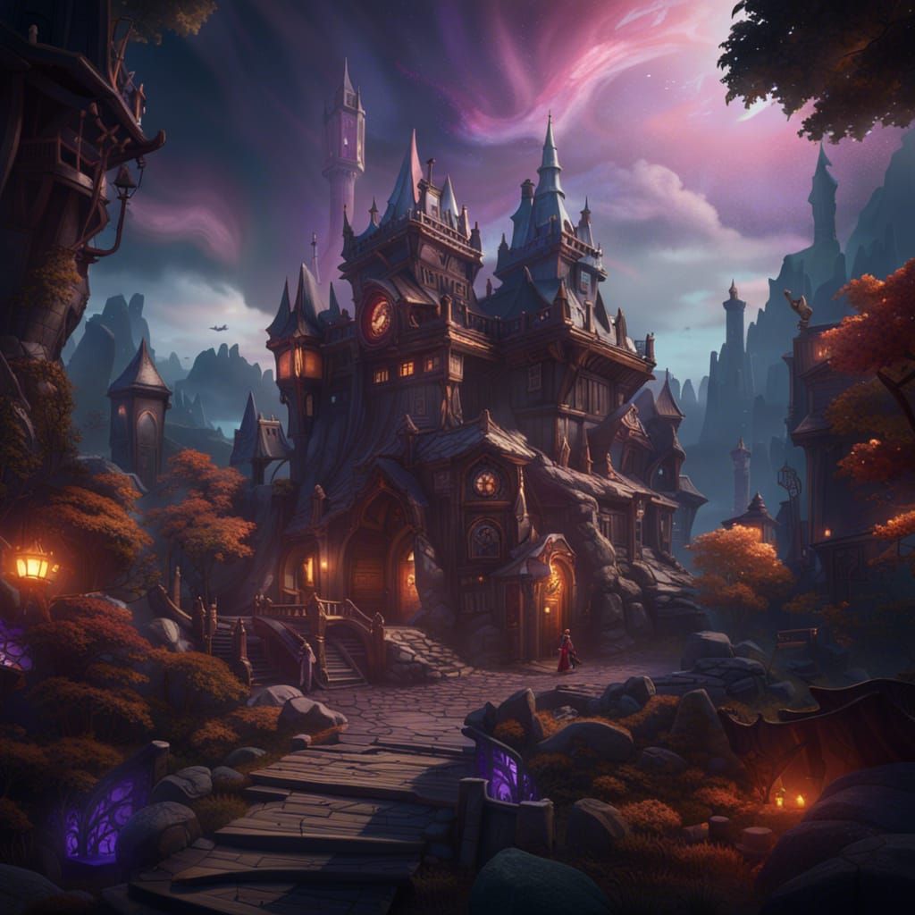 Arcane League of Legends Matte Painting