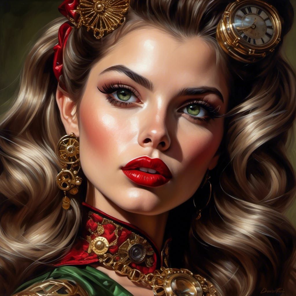 Green eyed bombshell