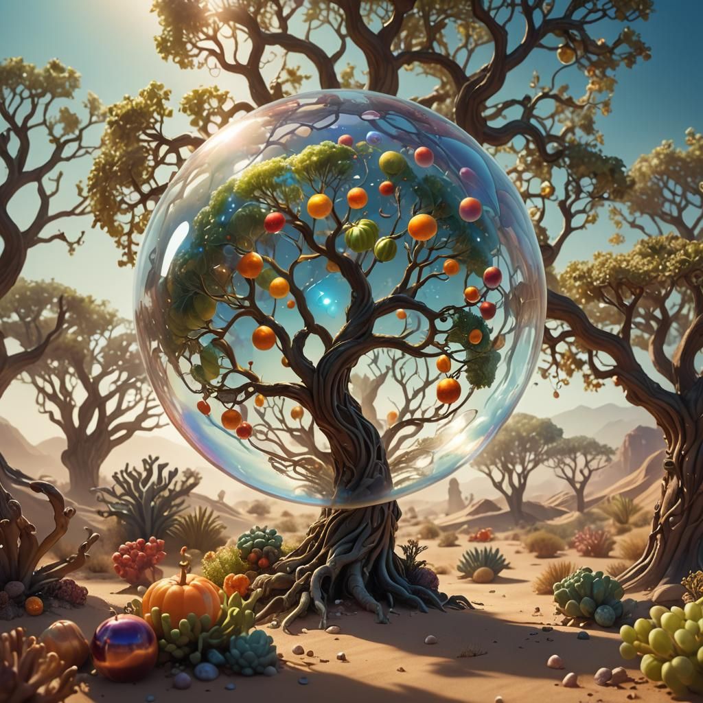 Oceanic Bubble World: a Digital Matte Painting