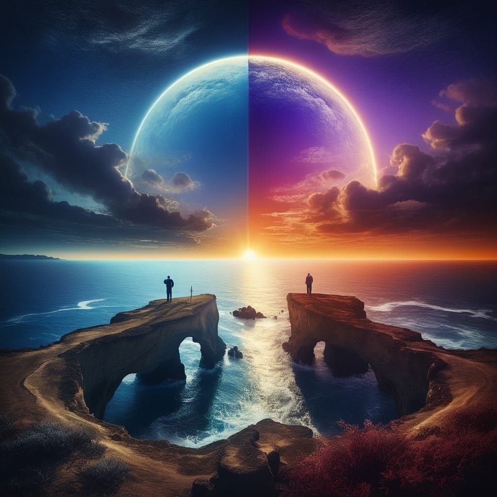 Surreal Landscape at the Edge of the World