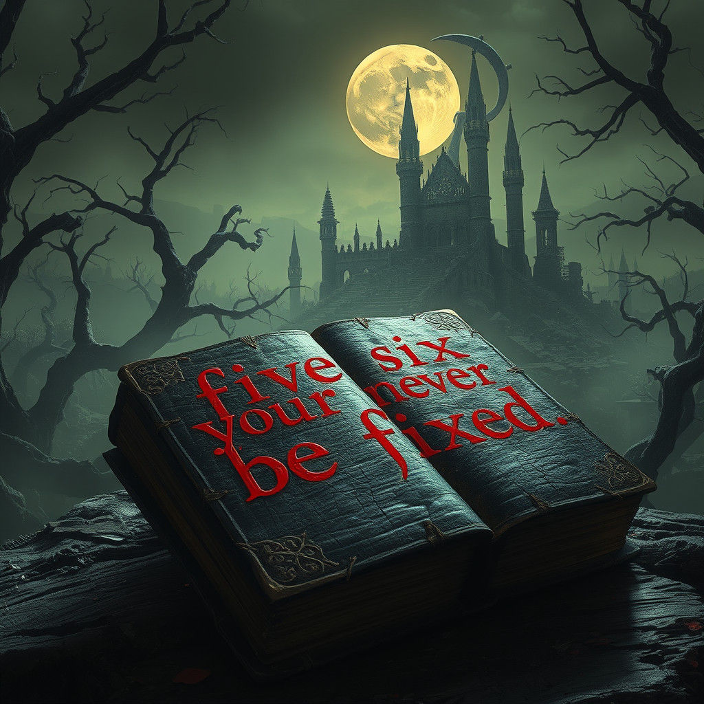 Creepy Book Screams 'Five Six Your Never Be Fixed'