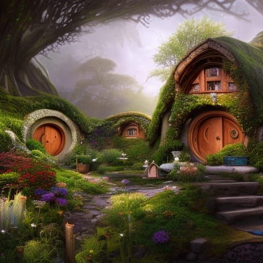 Luxury Hobbit Houses in Secret Garden