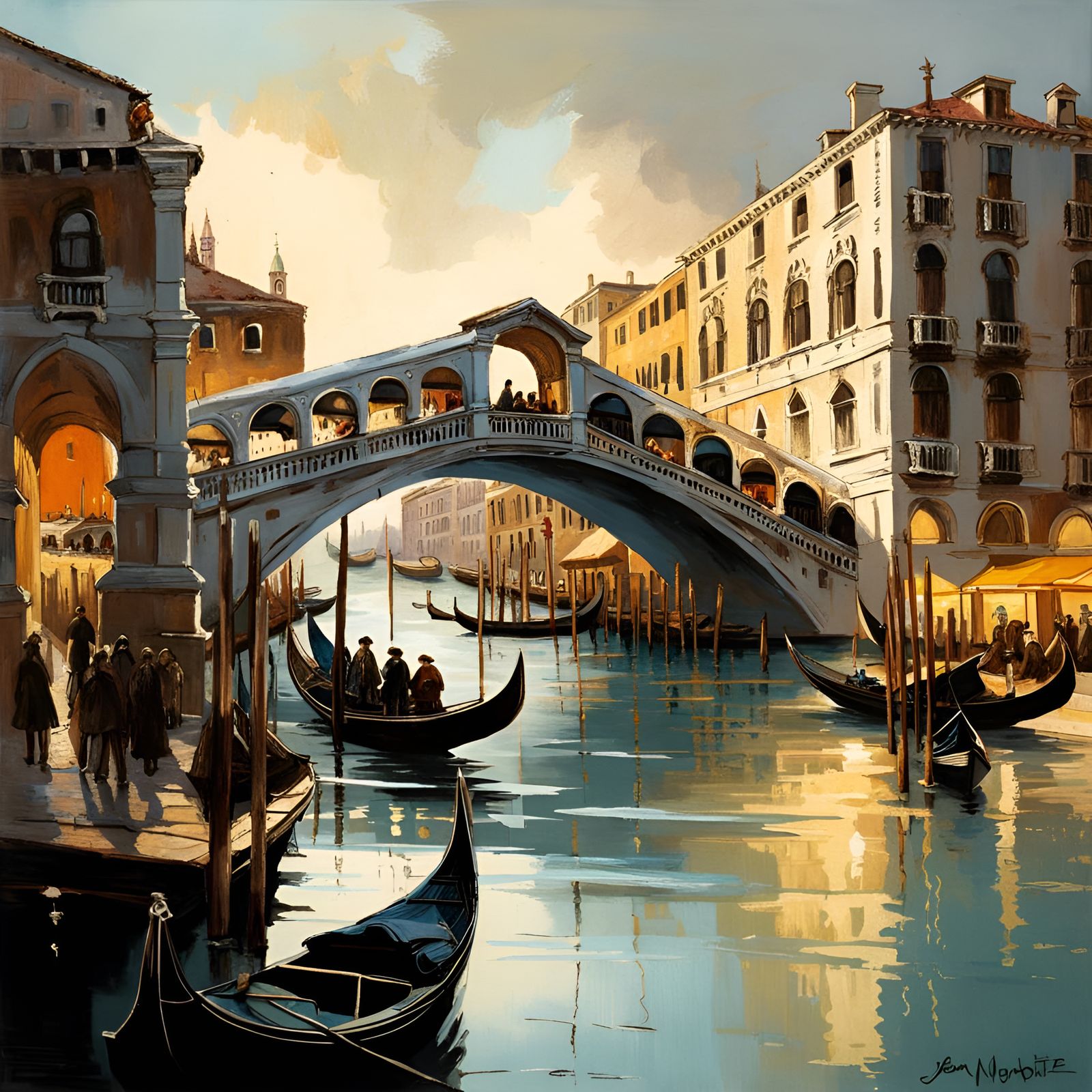 Historical Rialto Bridge - Venice - NFT