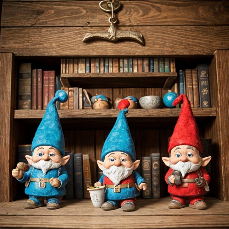 Mischief in the House: Whimsical Gnomes