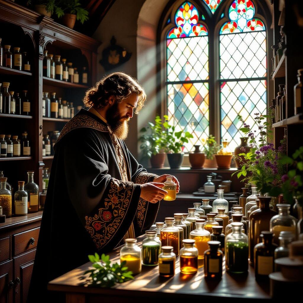 Medieval Apothecary: Light and Shadow