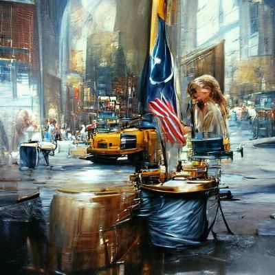 New York City Oil Painting in Classical Realism Style