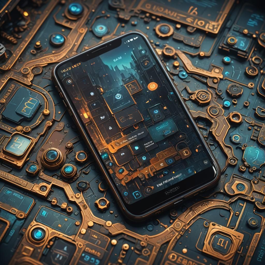 A close up of a phone screen open