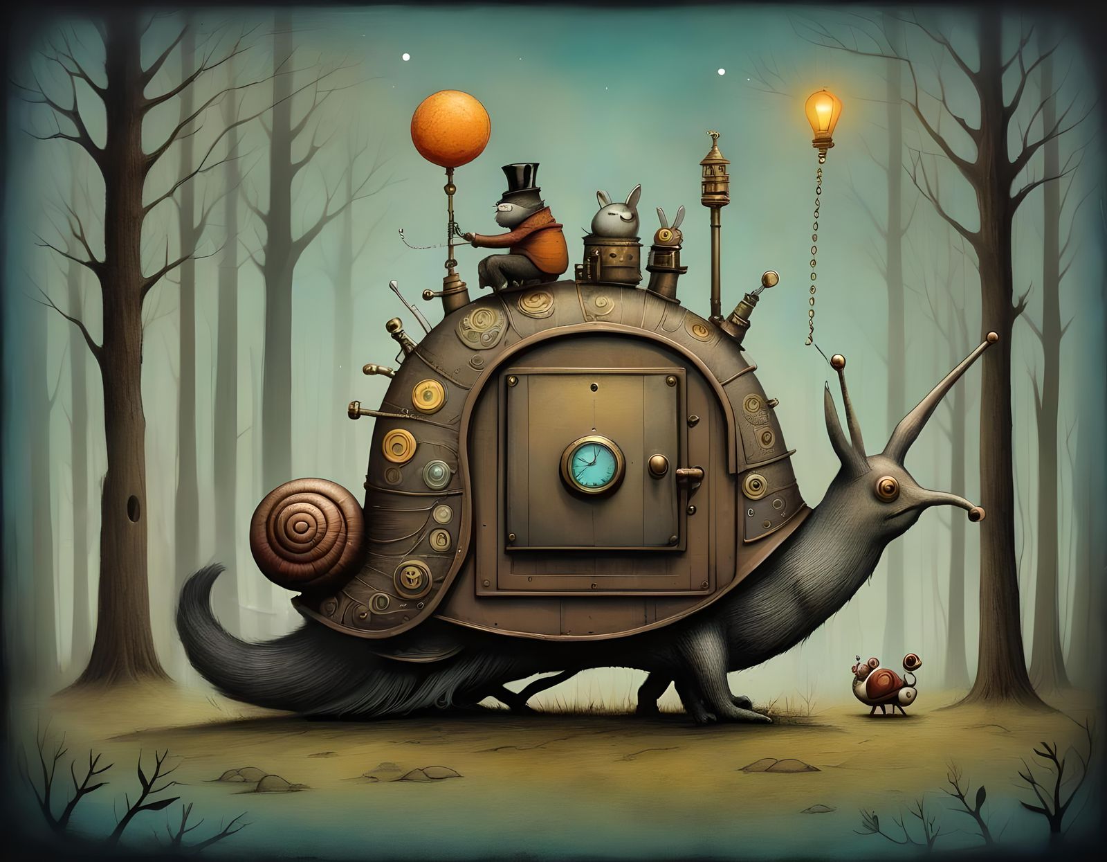 Steampunk Snail Mail with Retro Flair