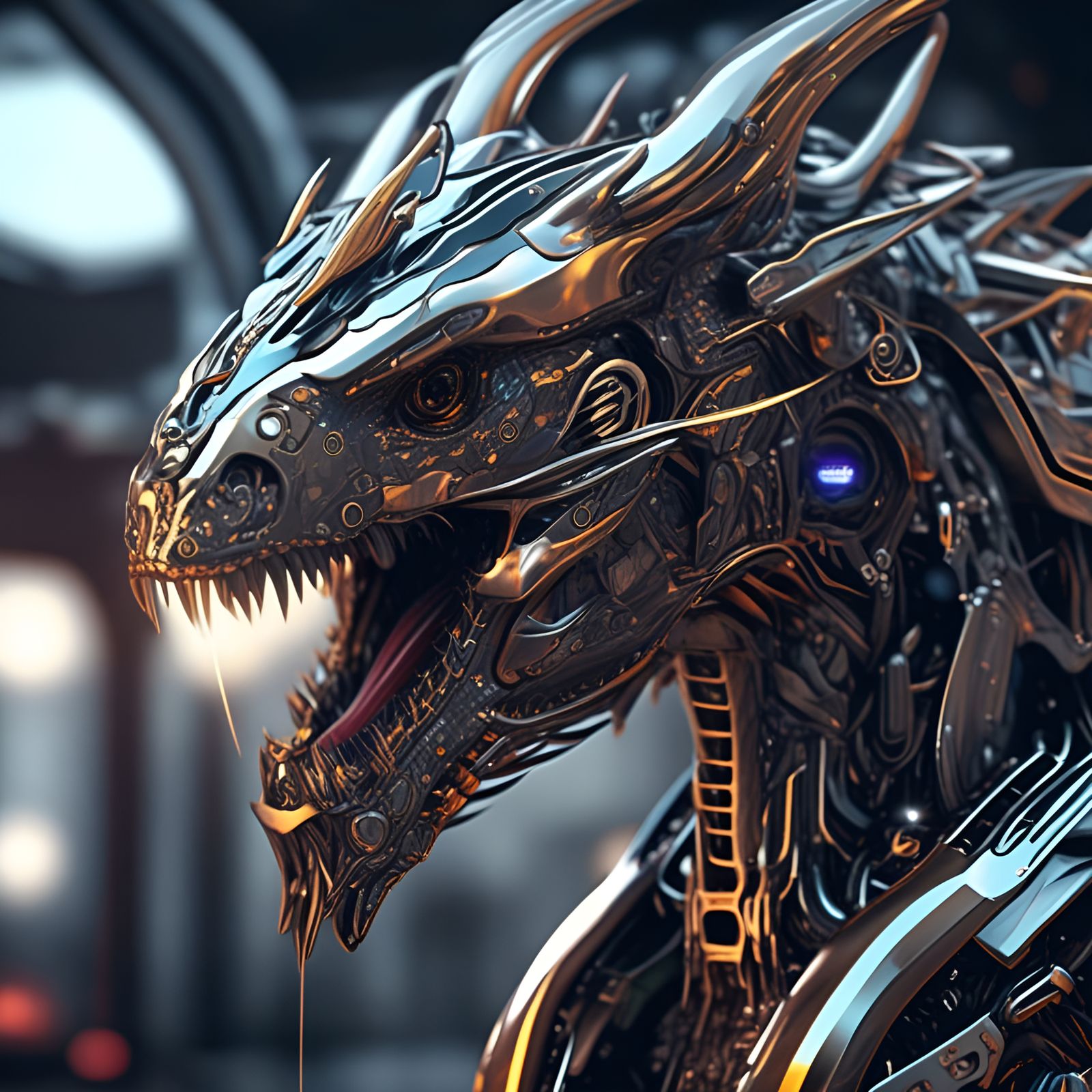 Cybernetic dragon
