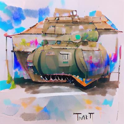 AI Generated Image of a Tank