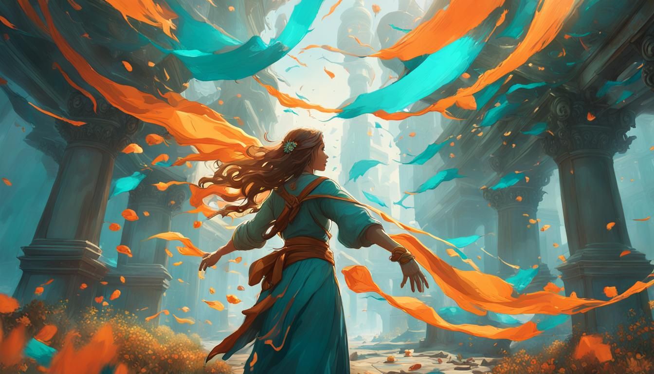 Grieving Woman Reaching for Lost Memories