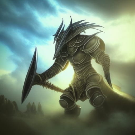 Armored Kaiju Pulgasari in Divine Sunlight