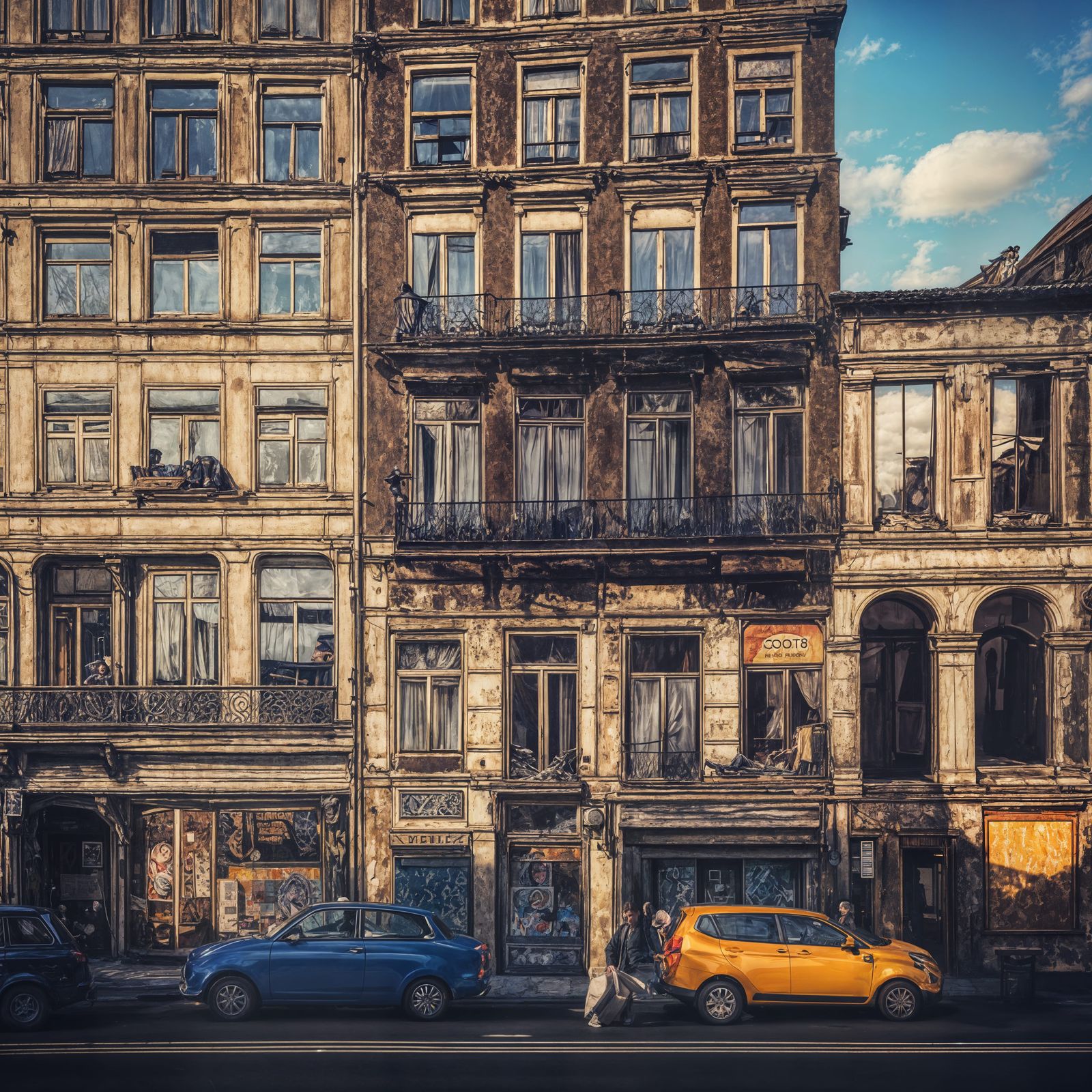 old neighborhood, walk-ups, water sometimes, hot water, next question...