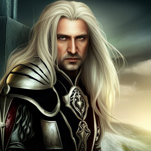 Unholy Angel Knight in High Gothic Dark Fantasy