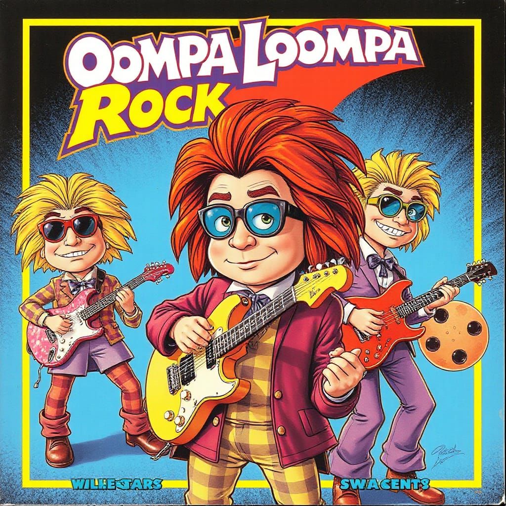 Oompa Loompa Rock Stars in Ed, Edd, Eddy Style