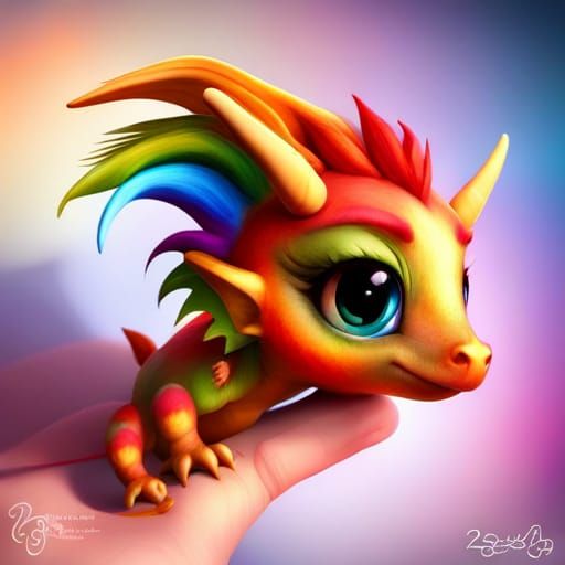 🔥Cute Baby Rainbow Dragon🔥