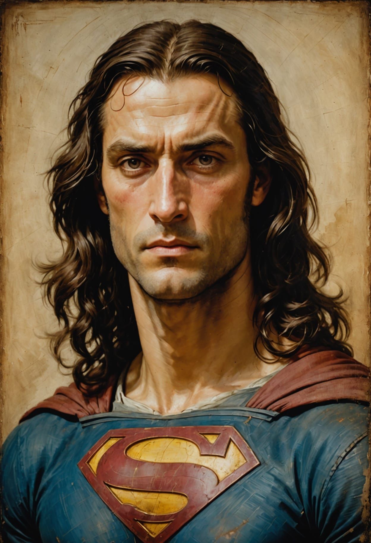 Da Vinci Superman portrait
