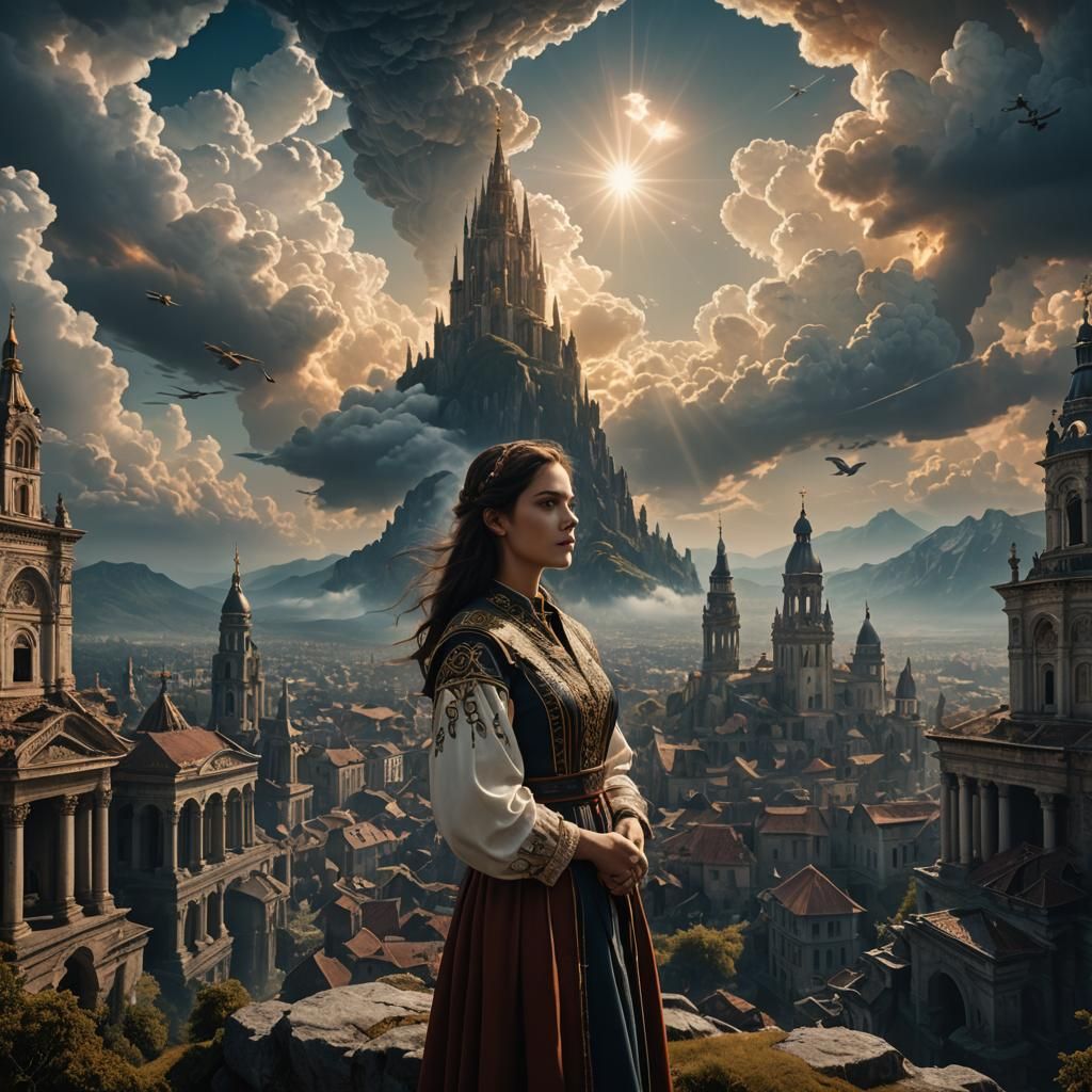 Romanian Girl with God in Heaven