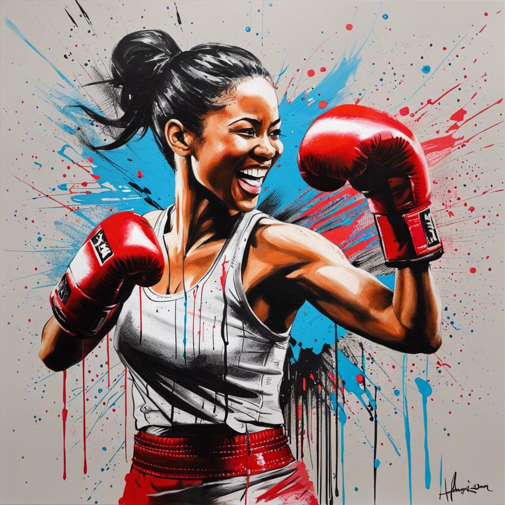 boxing female fighter