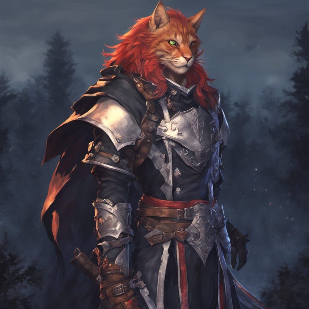 Hrothgar Feline Warrior with Greatsword