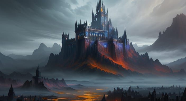 Fantastical Castle Concept Art in Deep Color
