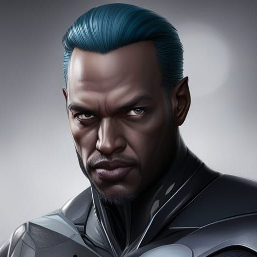 Batman Concept Art Portrait in Dynamic Lighting