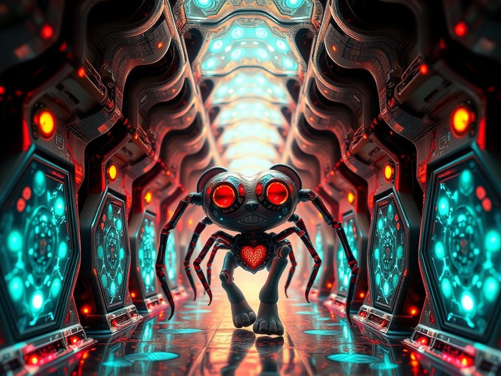 My Heart-Shaped Cyberpet-Thing Walks Me