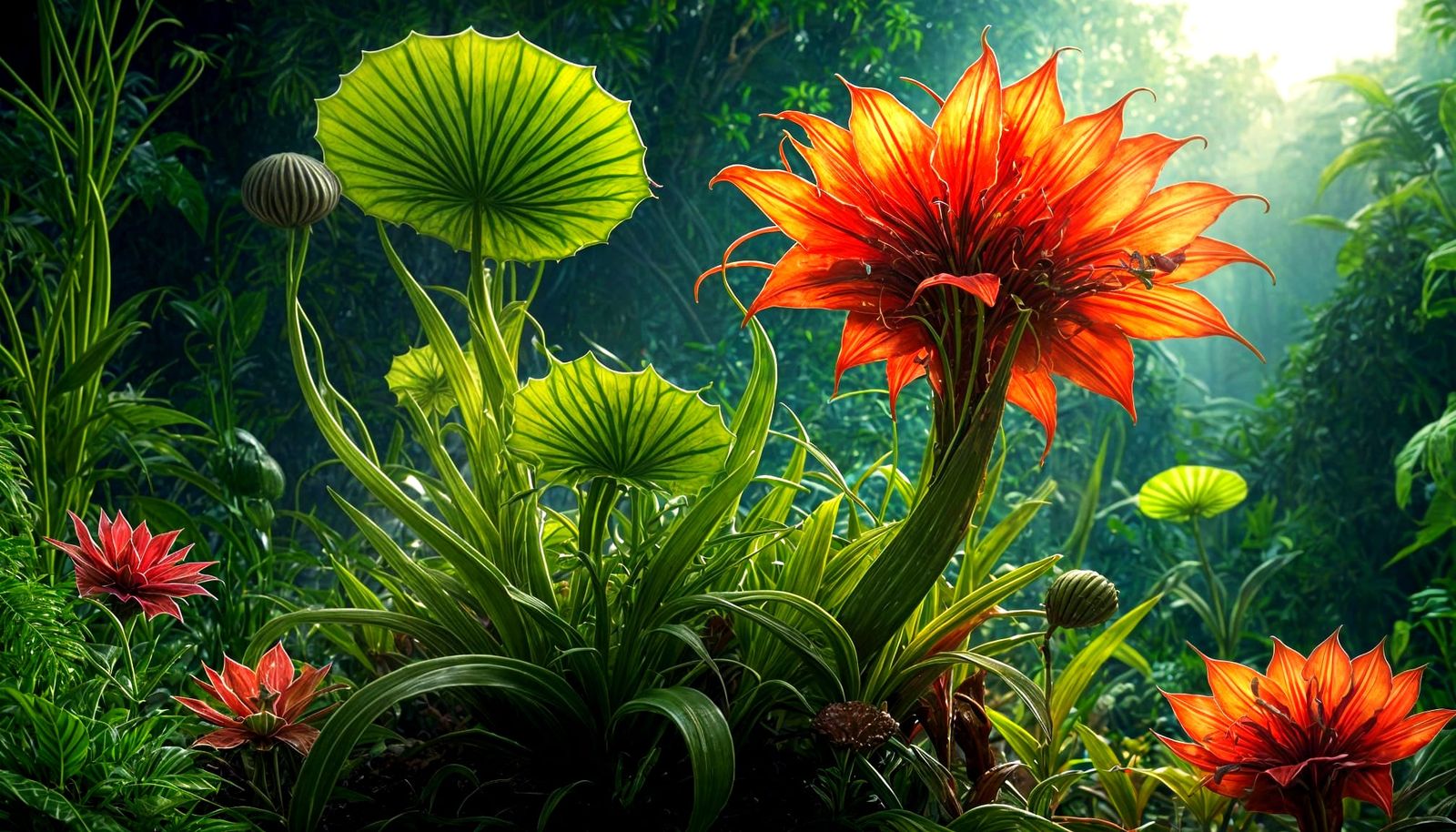 Enchanted Filigree Plants Glow with Ethereal Light