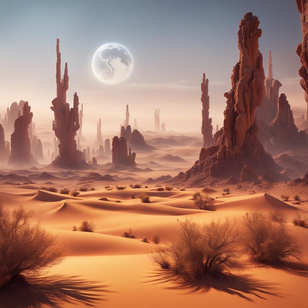 Desert Mirage: Dreamlike Fantasy Art in Unreal Engine