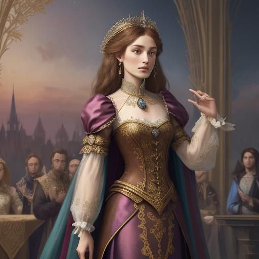 Guinevere in Detailed Fantasy Concept Art